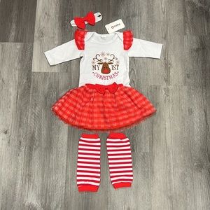 NWT-PatPat Holiday outfit, size 0-3 month